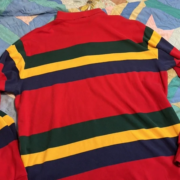 Vintage Polo by Ralph Lauren Colorblock Longsleeve Polo-Size XL - Picture 9 of 12